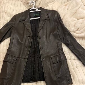 leather coat